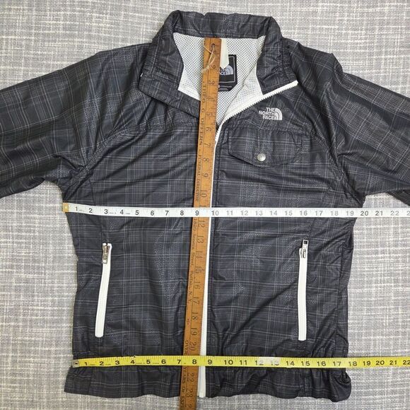 THE NORTH FACE Penelope Windbreaker Jacket Dark Blue Plaid Women’s S/M SEE DESC - Picture 4 of 12
